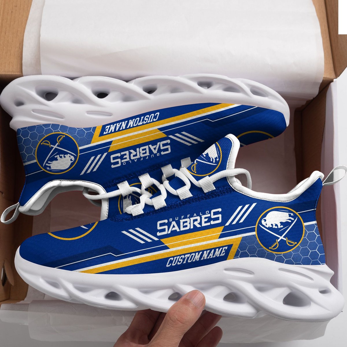 Buffalo Sabres Custom Personalized Max Soul Sneakers Running Sports Shoes For Men Women Football Fan Football Fan For Men Women
