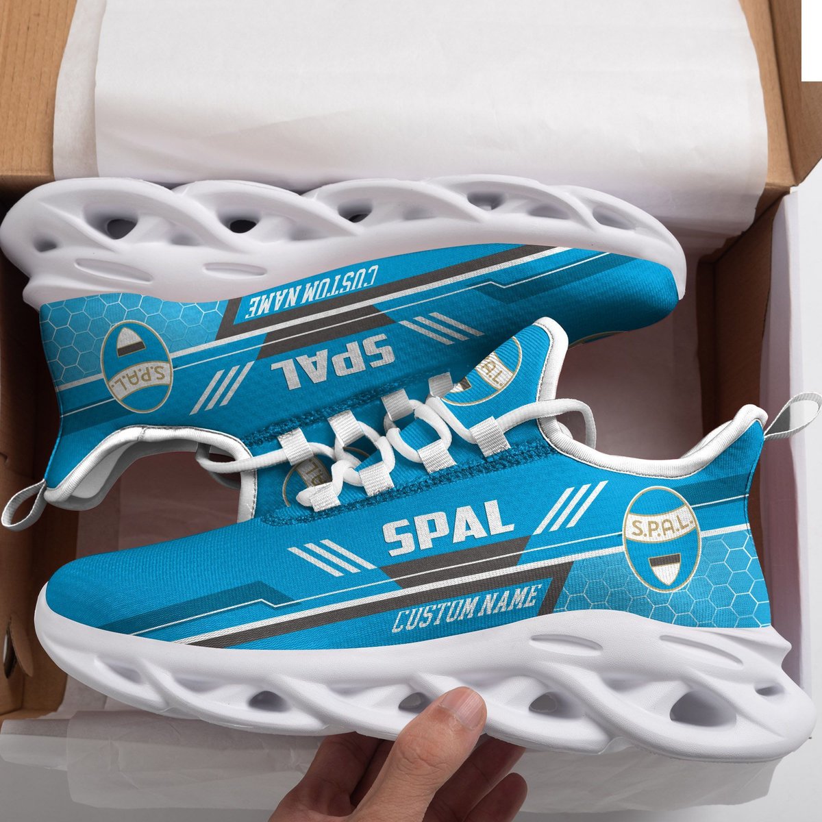 Spal Custom Personalized Max Soul Sneakers Running Sports Shoes For Men Women Football Fan Football Fan For Men Women