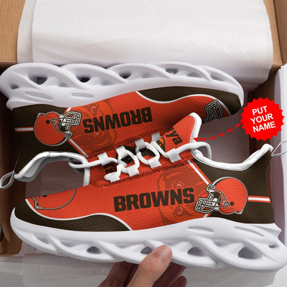 Cleveland Browns Custom Personalized Max Soul Sneakers Running Sports Shoes For Men Women For Men Women