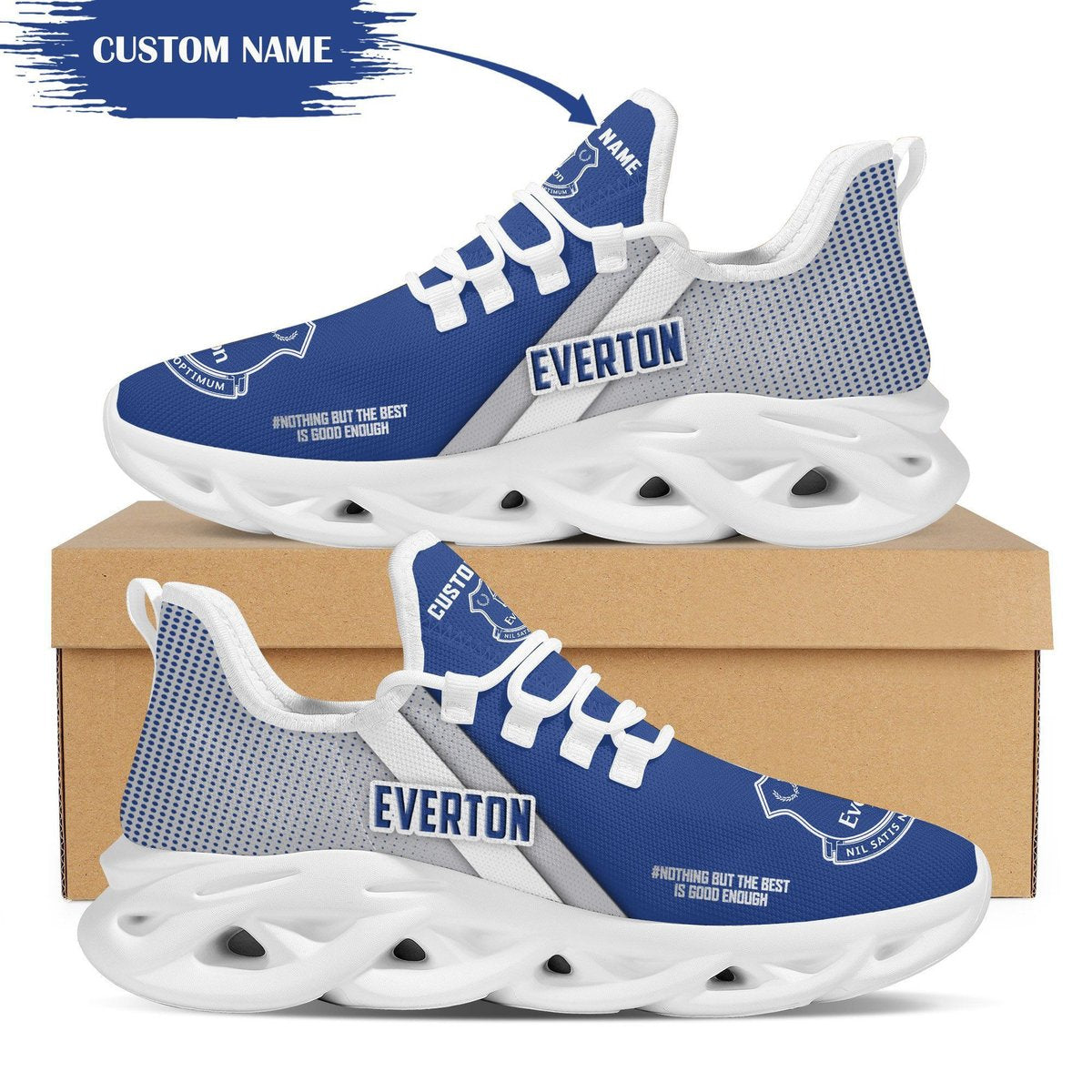 Everton Custom Personalized Max Soul Sneakers Running Sports Shoes For Men Women Nha For Men Women