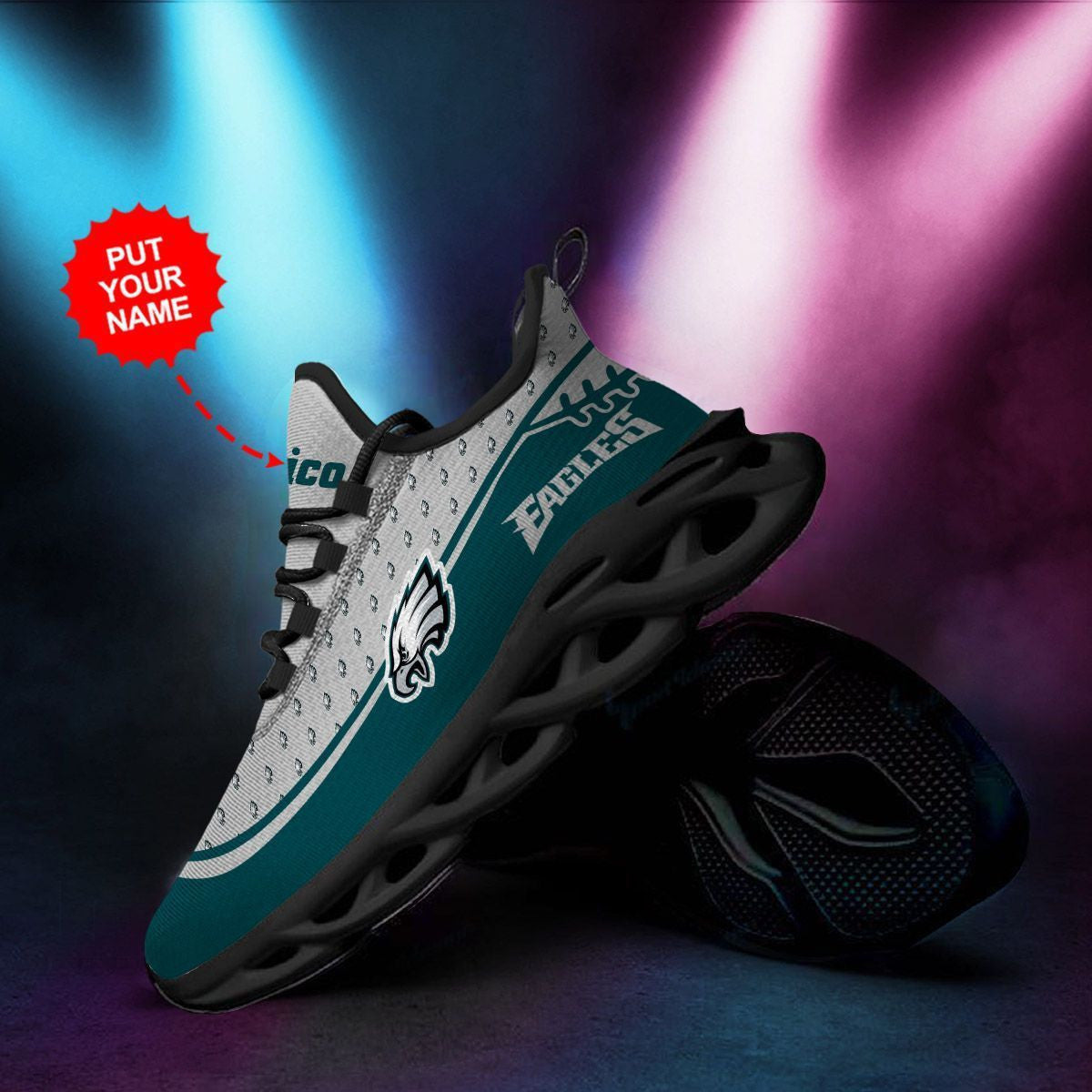 Philadelphia Eagles Custom Personalized Max Soul Sneakers Running Sports Shoes For Men Women For Men Women