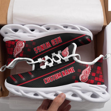Detroit Red Wings Custom Name Max Soul Sneaker Shoes For Fan For Men Women