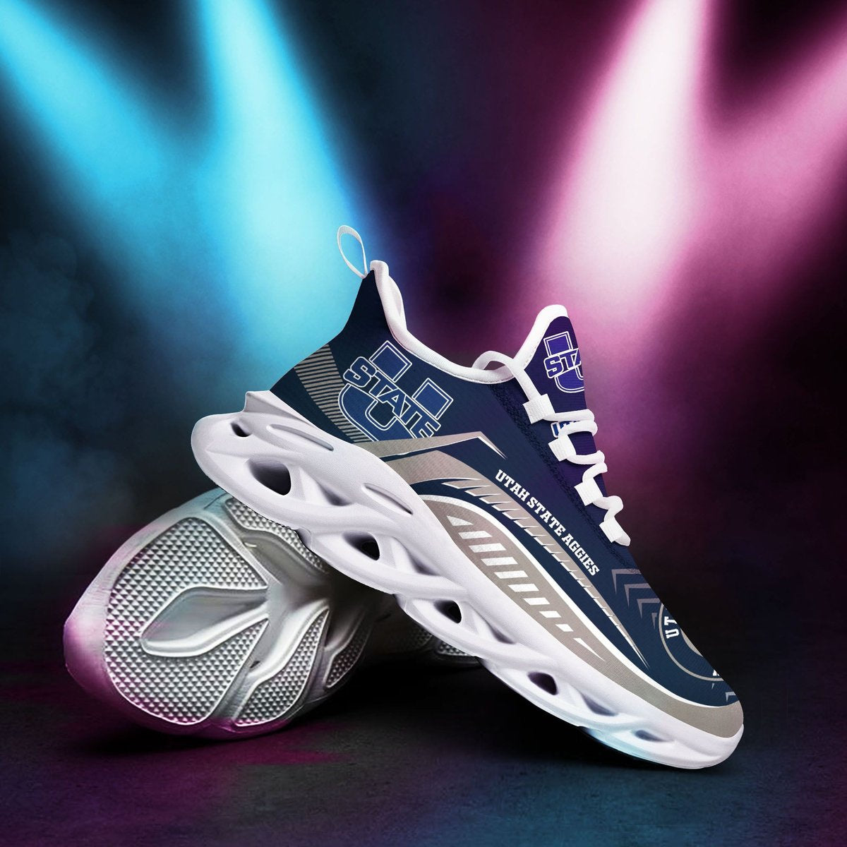 Tah State Aggies Ncaa3-max Soul Sneakers For This Season Na25187 Love Sport All Size Printing Sneaker For Men For Women Perfect Choice Camping Travel