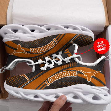 Texas Longhorns Custom Personalized Max Soul Sneakers Running Sports Shoes For Men Women For Men Women
