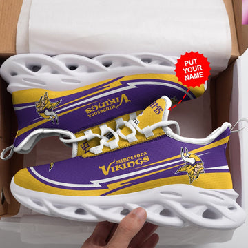 Minnesota Vikings Custom Personalized Max Soul Sneakers Running Sports Shoes For Men Women For Men Women