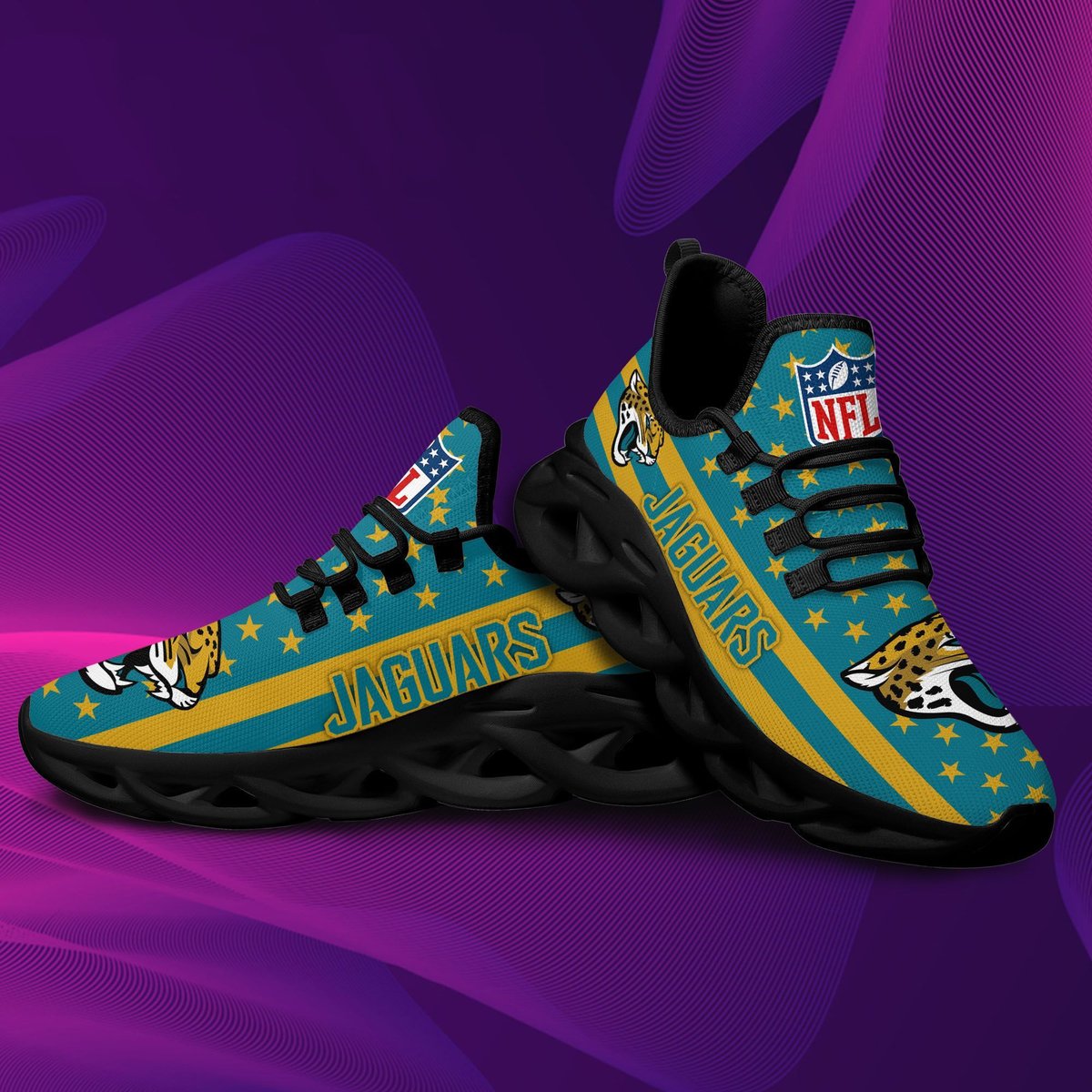 Jacksonville Jaguars Max Soul Sneakers Running Sports Shoes For Men Women For Men Women