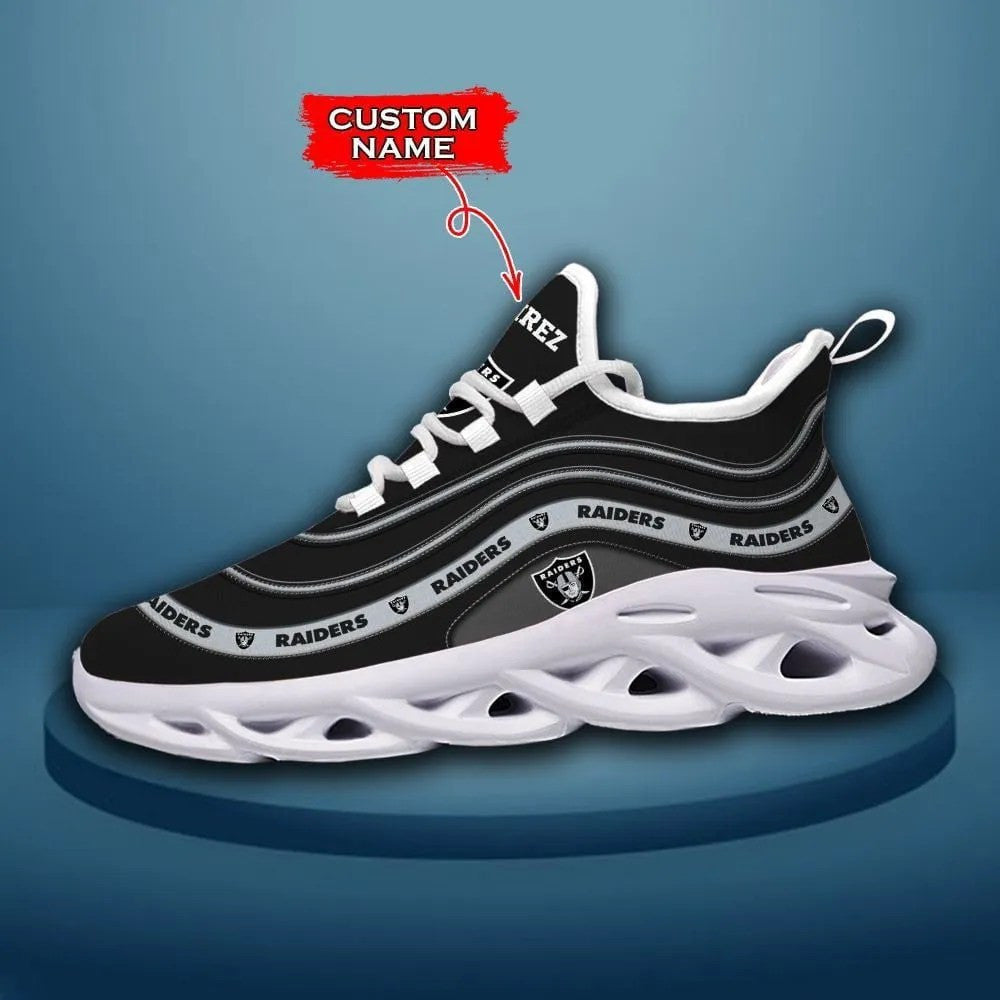 As Vegas Raiders Max Soul Clunky Sneakers Shoes Luxury Nfl Custom Name