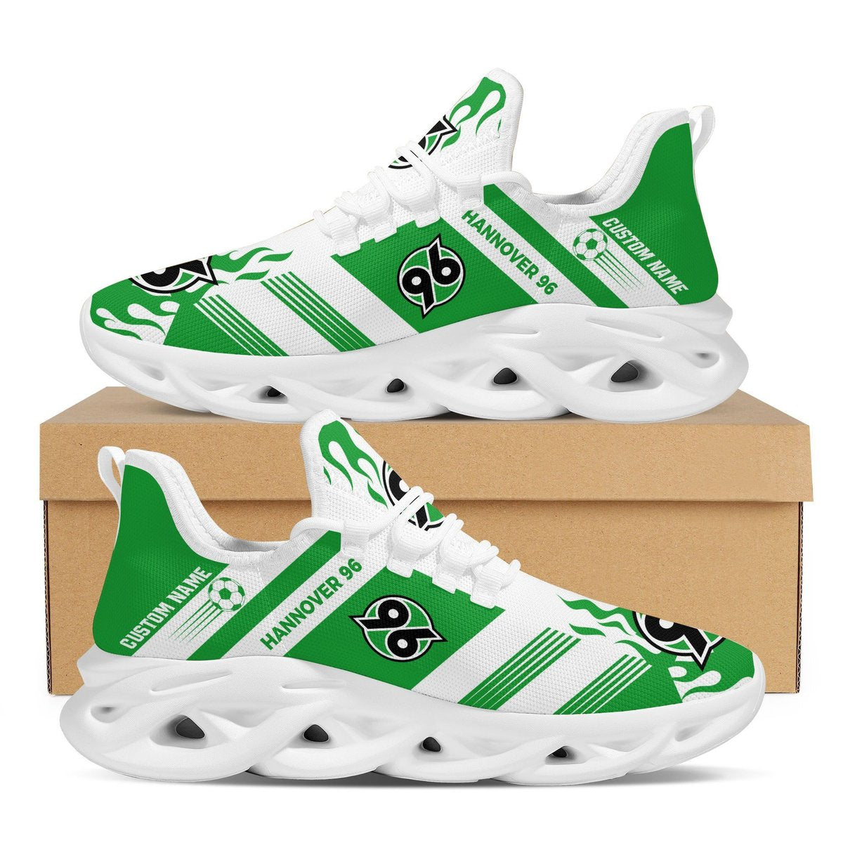 Hannover 96 Custom Personalized Max Soul Sneakers Running Sports Shoes For Men Women. Bundesliga For Men Women