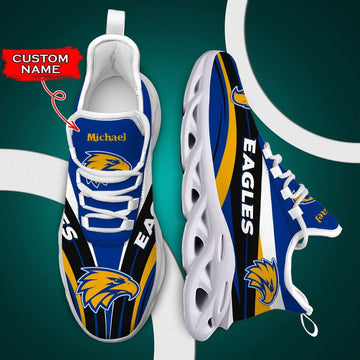 West Coast Eagles Max Soul Shoes Luxury Afl Custom Name 02 M3ttt0669 For Men Women