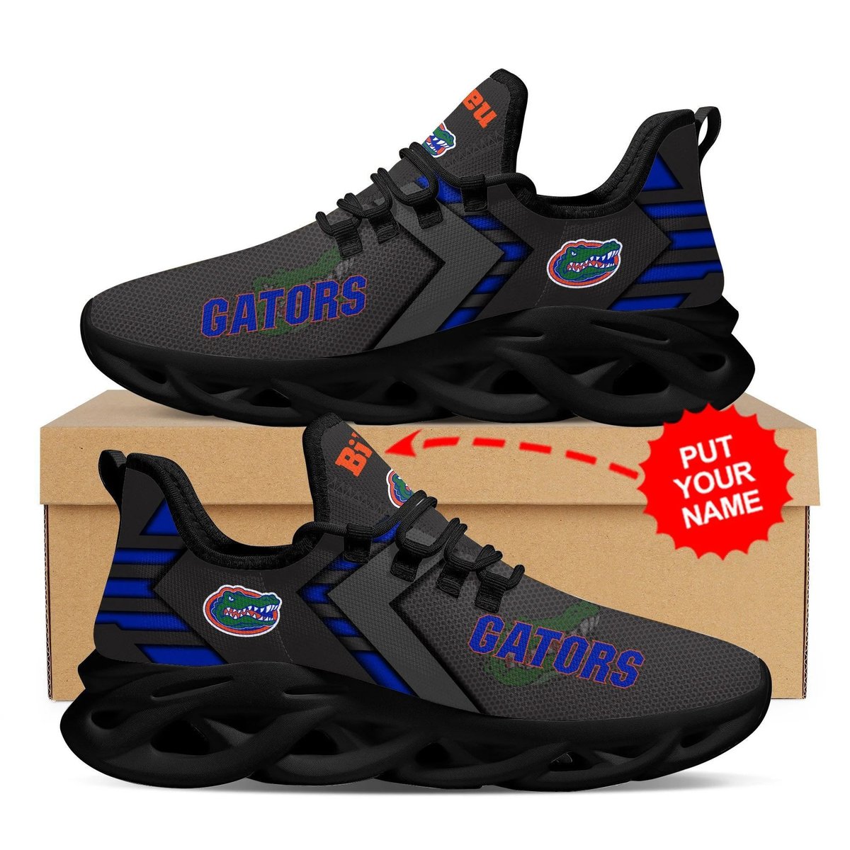 Florida Gators Custom Personalized Max Soul Sneakers Running Sports Shoes For Men Women For Men Women
