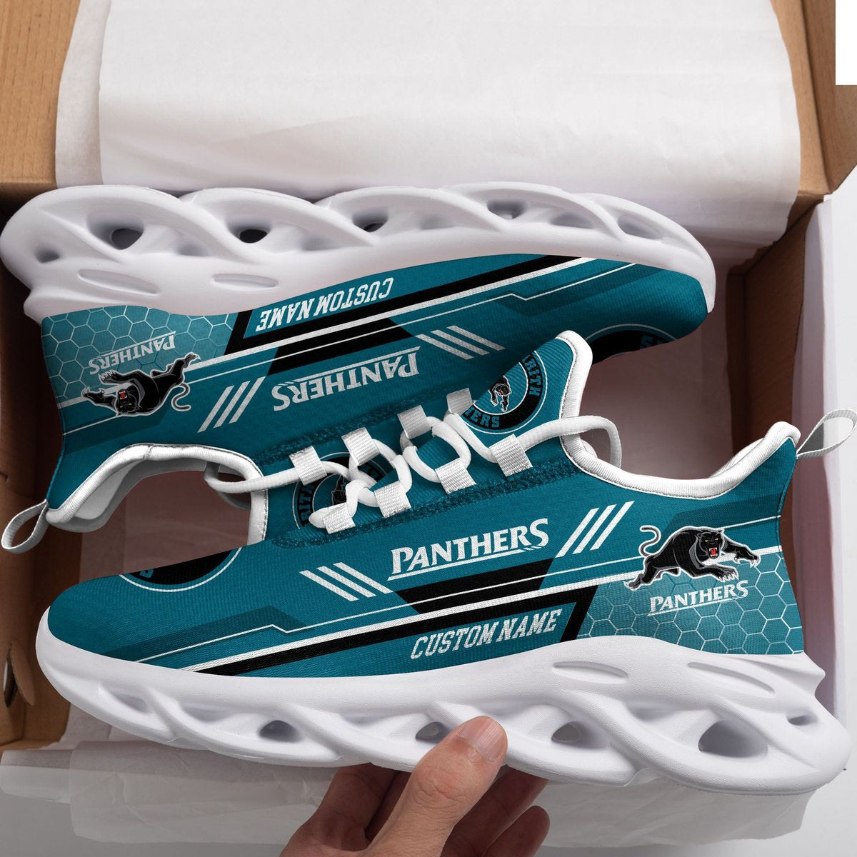 Penrith Panthers Custom Personalized Max Soul Sneakers Running Sports Shoes For Men Women Football Fan Football Fan For Men Women
