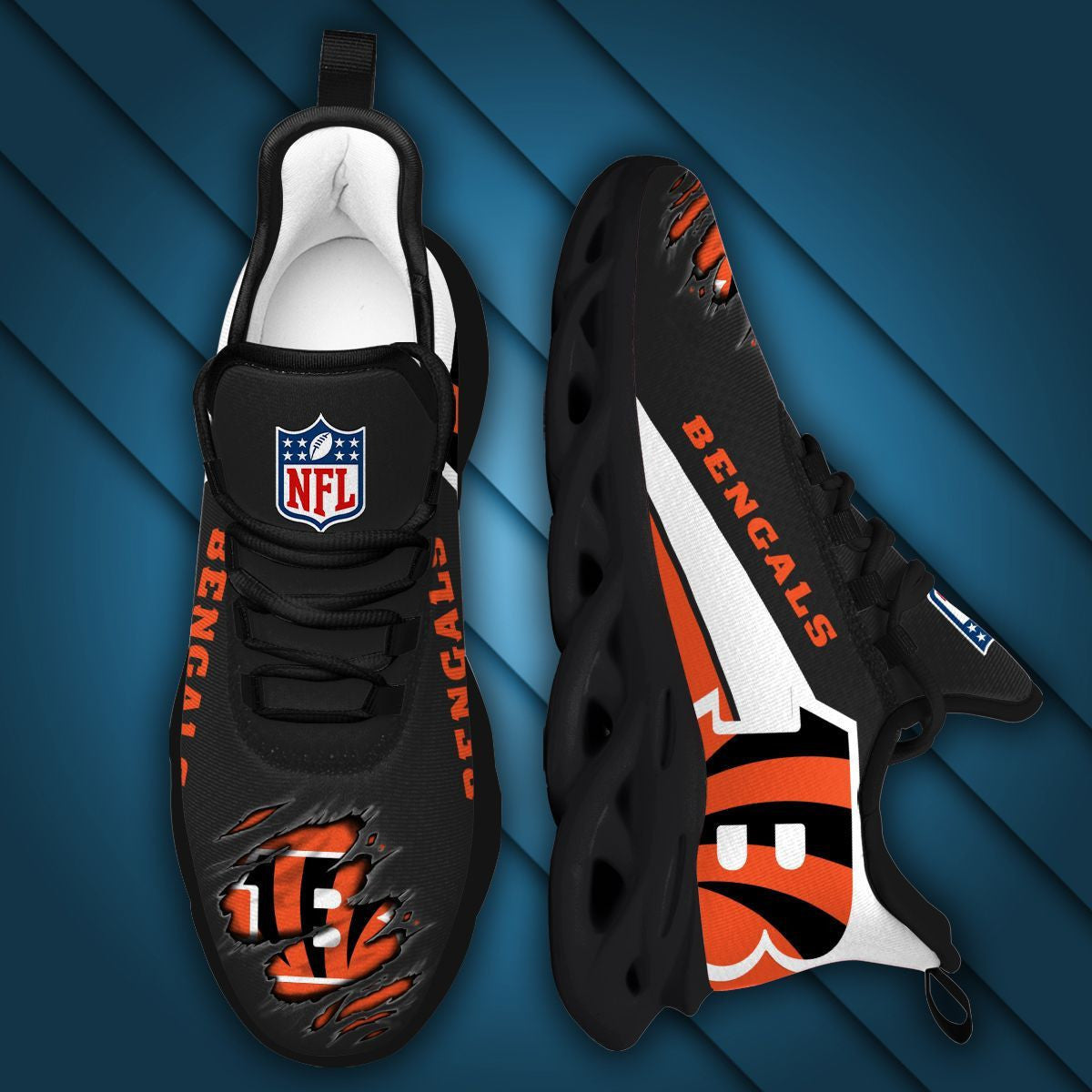 Cincinnati Bengals Max Soul Sneakers Running Sports Shoes For Men Women For Men Women