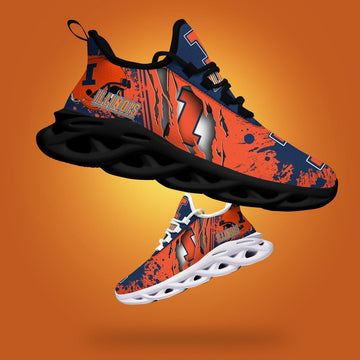 Illinois Fighting Illini Ncaa3 Max Soul Sneakers New Trending Gift For Sport Lovers, Perfect Choice Camping Travel For Men Women