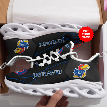 Kansas Jayhawks Custom Personalized Max Soul Sneakers Running Sports Shoes For Men Women For Men Women