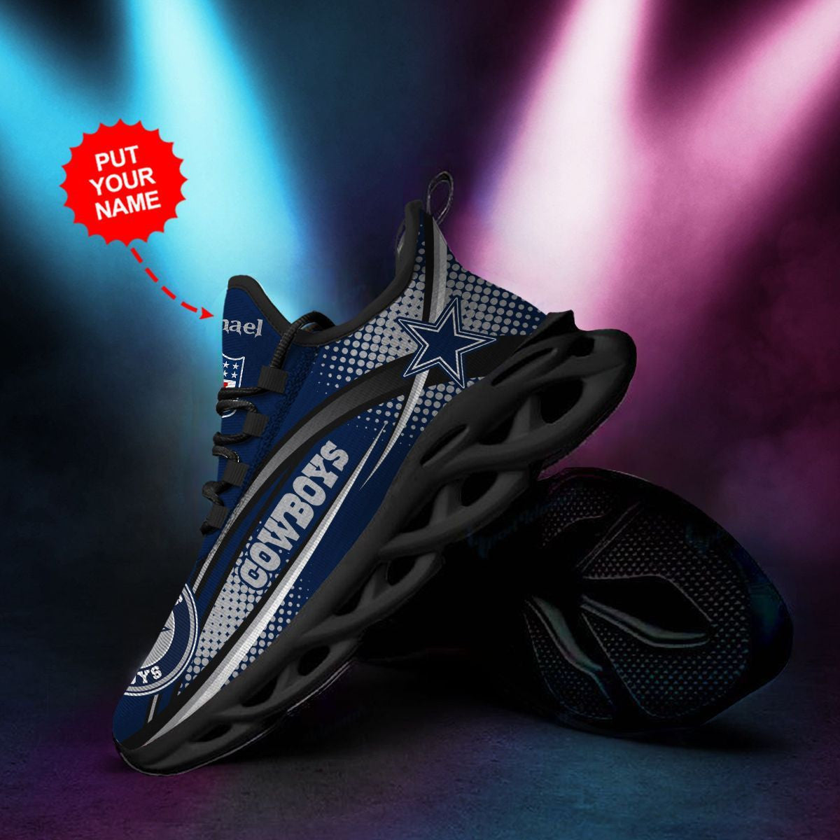 Dallas Cowboys Custom Personalized Max Soul Sneakers Running Sports Shoes For Men Women For Men Women