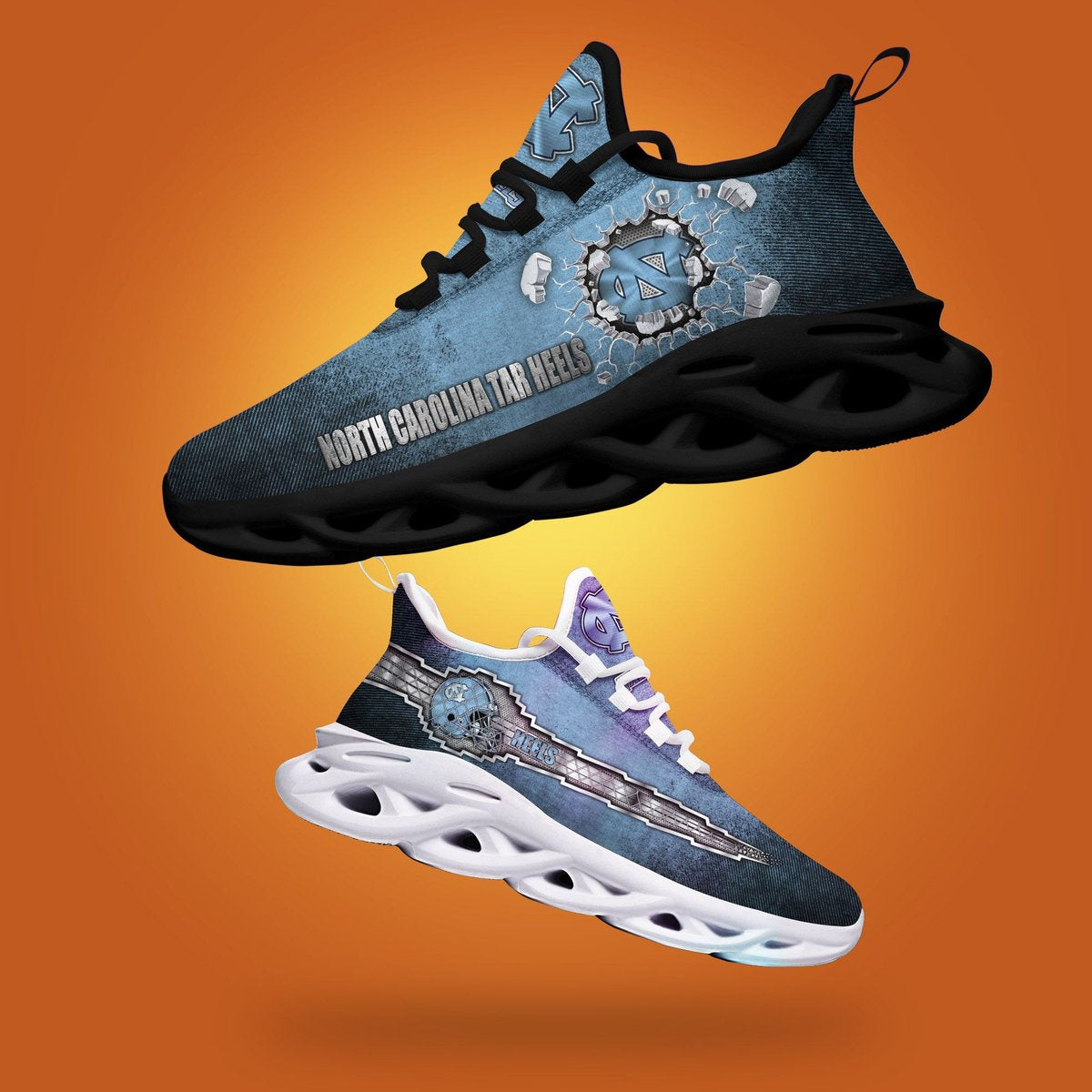 Orth Carolina Tar Heels Ncaa2 Max Soul Sneakers New Trending Gift For Sport Lovers, Perfect Choice Camping Travel