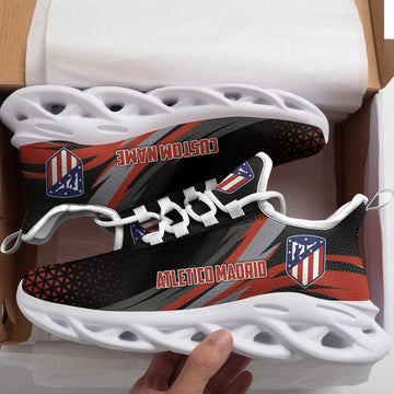 Atltico Madrid Triangle Custom Personalized Max Soul Sneakers Running Sports Shoes For Men Women Football Fan Football Fan For Men Women