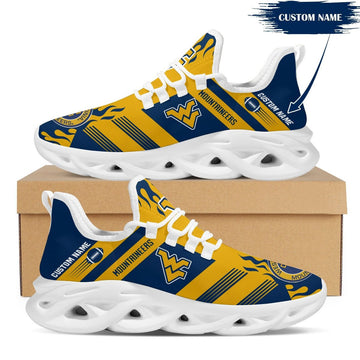 West Virginia Mountaineers Custom Personalized Max Soul Sneakers Running Sports Shoes For Men Women For Men Women