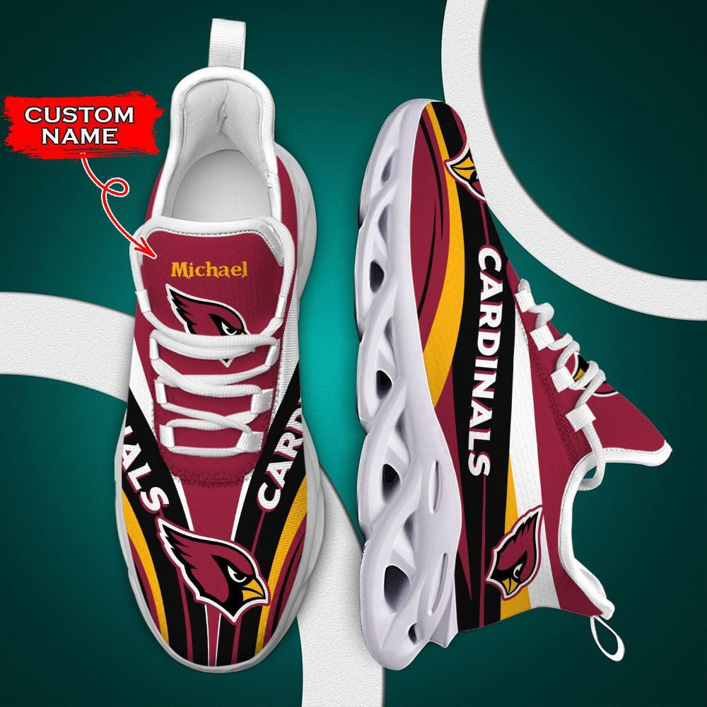 Arizona Cardinals Max Soul Clunky Sneakers Shoes Luxury Nfl Custom Name Style2 For Men Women