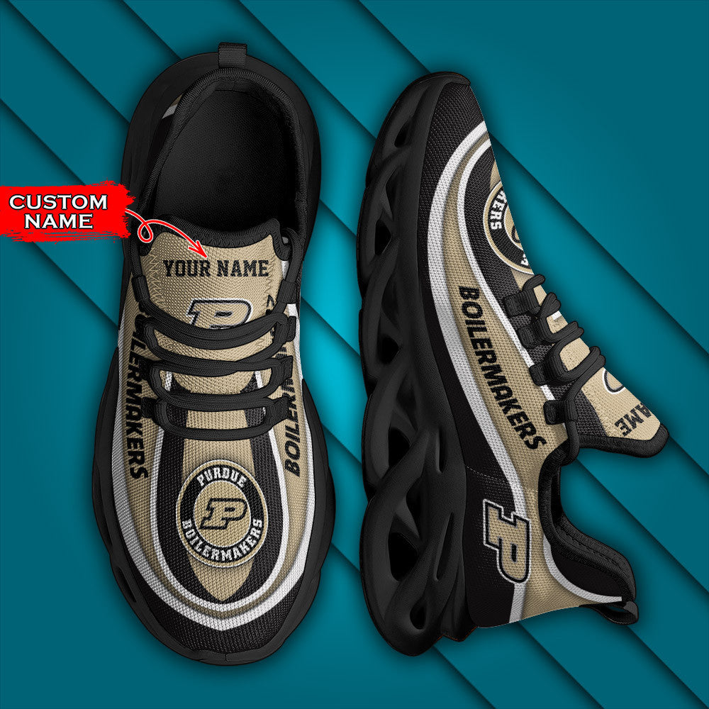 Ncaa Purdue Boilermakers Max Soul Sneaker Personalized Custom Name Gift For Sport Lovers For Men Women