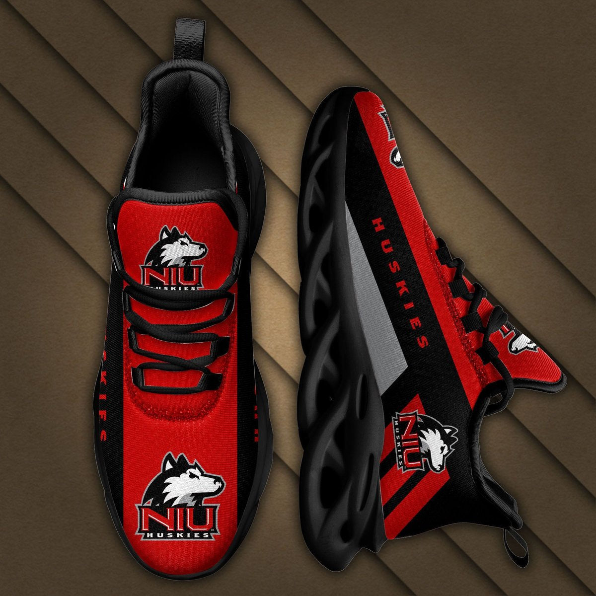 Northern Illinois Huskies Max Soul Sneakers Running Sports Shoes For Men Women For Men Women