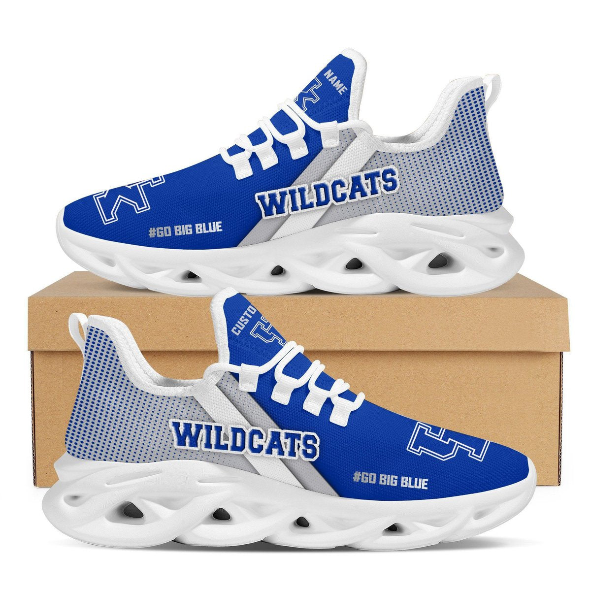 Kentucky Wildcats Custom Personalized Max Soul Sneakers Running Sports Shoes For Men Women University Of Kentucky For Men Women