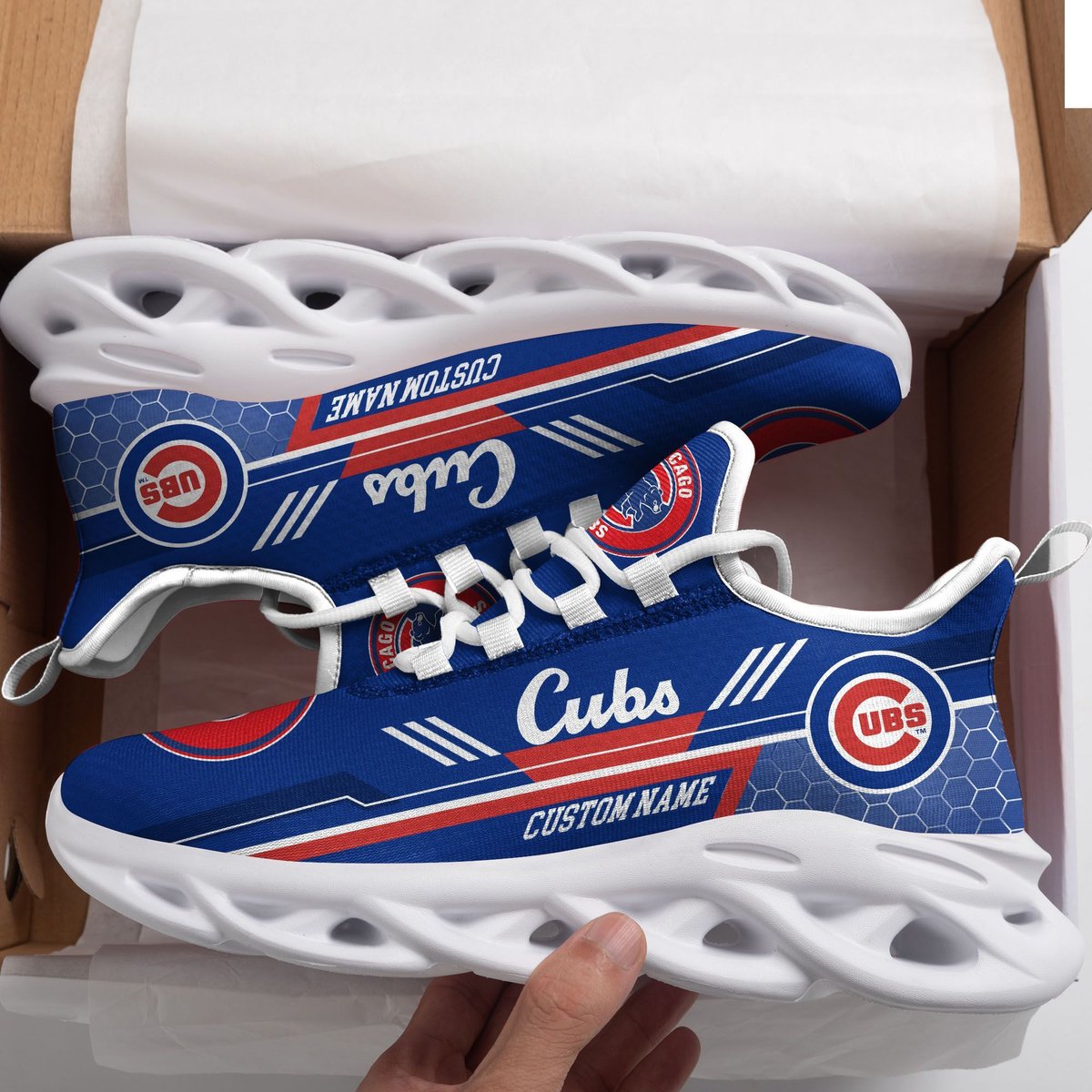 Chicago Cubs Custom Personalized Max Soul Sneakers Running Sports Shoes For Men Women Football Fan Football Fan For Men Women