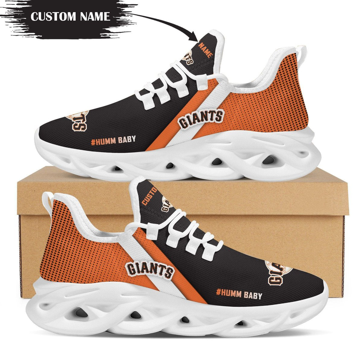 San Francisco Giants Custom Personalized Max Soul Sneakers Running Sports Shoes For Men Women For Men Women