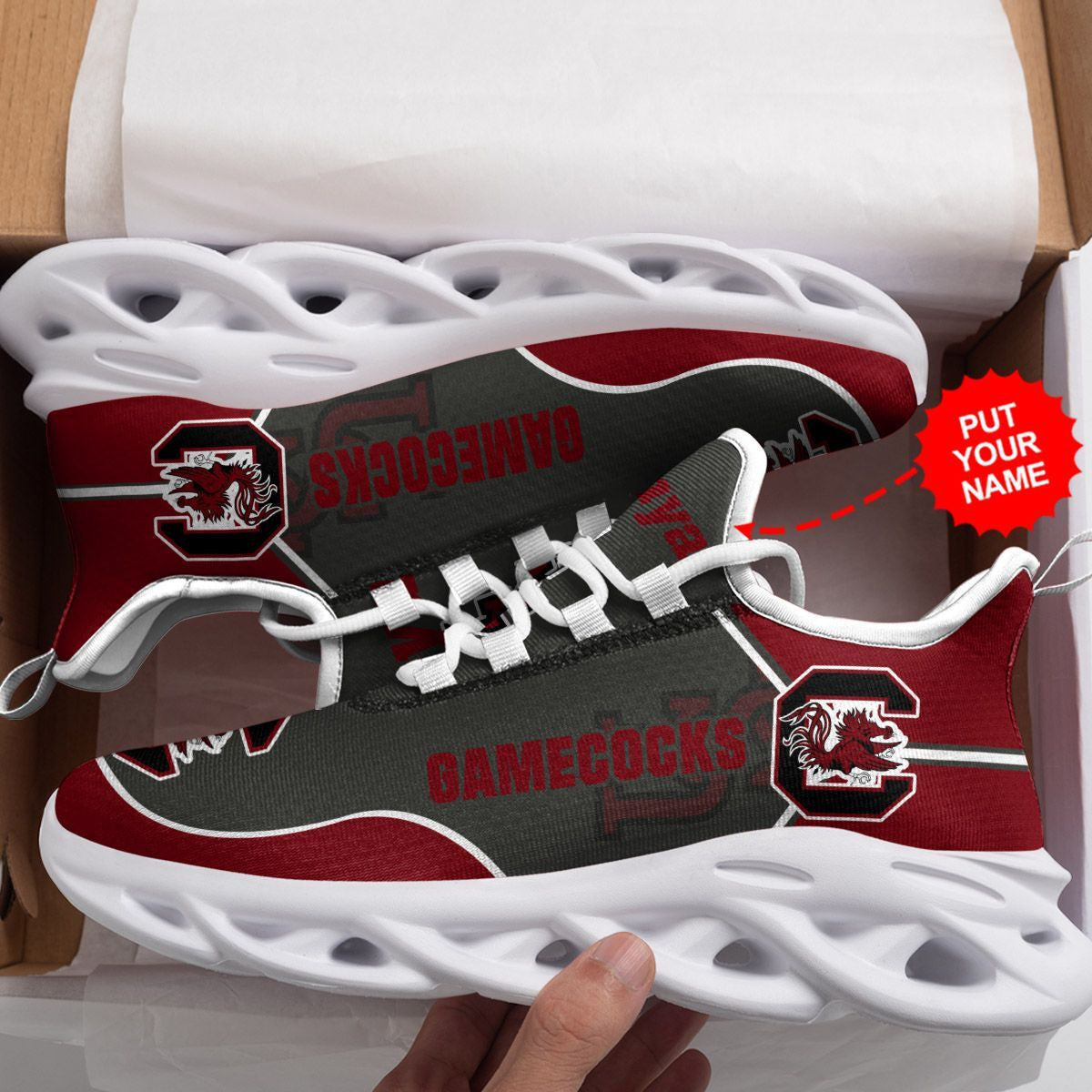 South Carolina Gamecocks Custom Personalized Max Soul Sneakers Running Sports Shoes For Men Women For Men Women