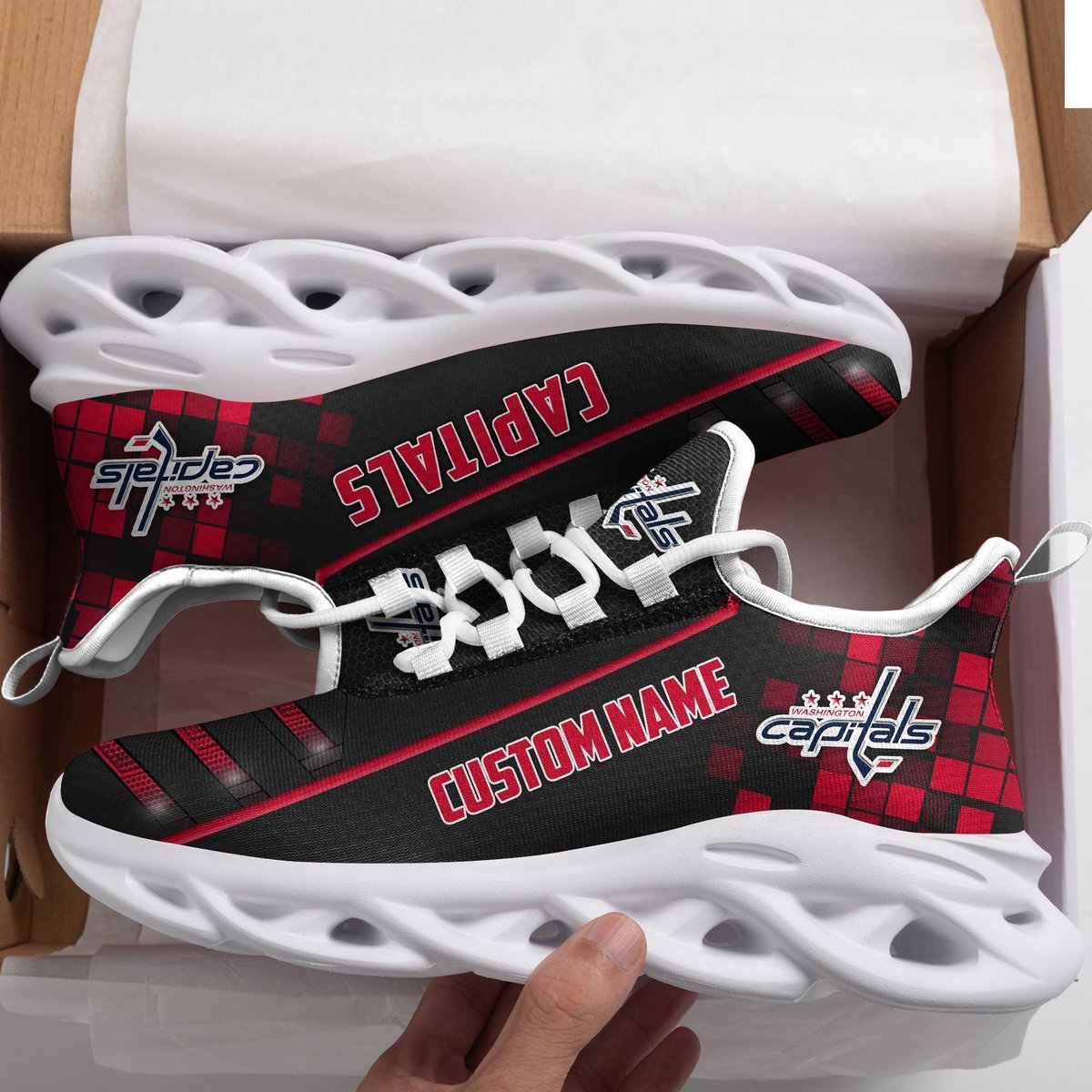 Washington Capitals Custom Name Max Soul Sneaker Shoes For Fan For Men Women