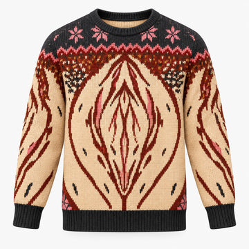 Abstract Feminine Art Christmas Ugly Sweater 2026