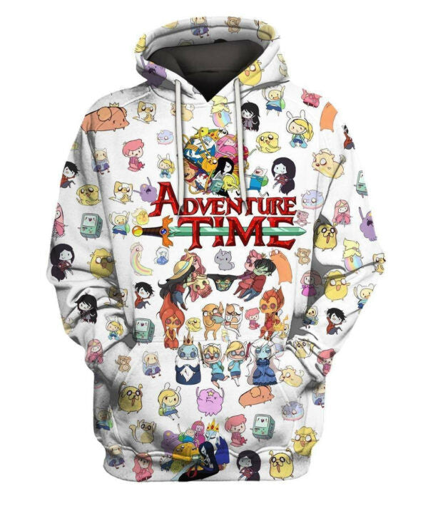 Adventure Time Shirt Fan Gift 78, Stylist Unisex 3d Hoodie Zip Hoodie 1462