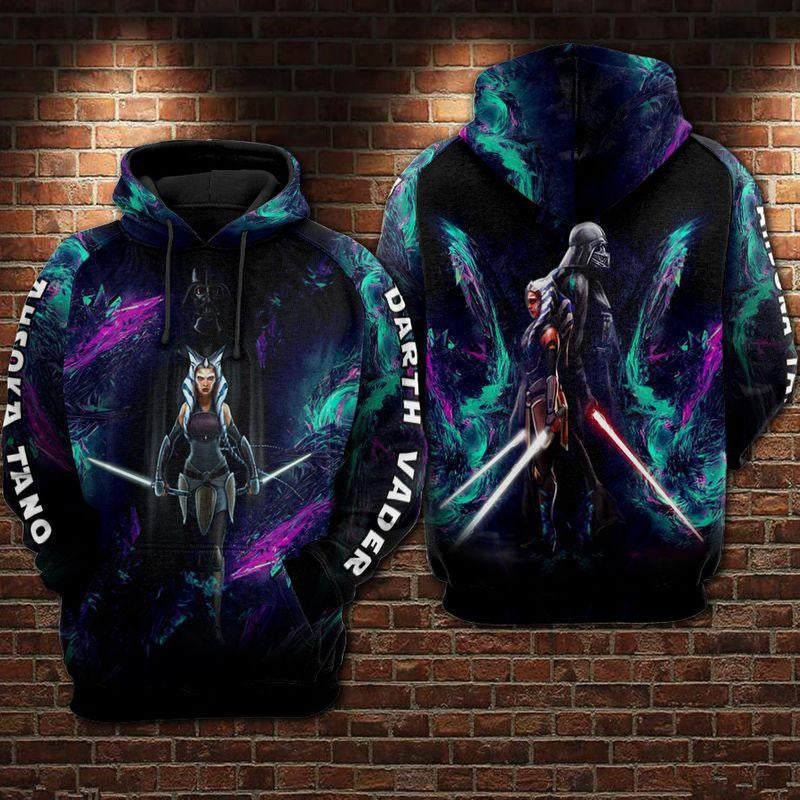 Ahsoka Tano And Darth Vader Star Wars Aop Hoodie