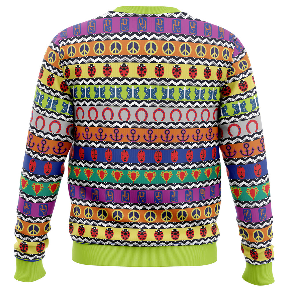 All Symbols Pattern Jojo's Bizarre Adventure Christmas Sweater