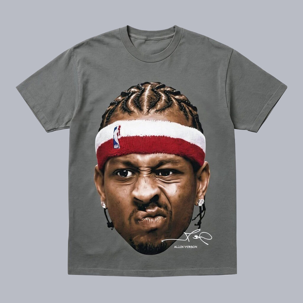 Allen Iverson Vintage Basketball Graphic Shirt for Basketball Fans