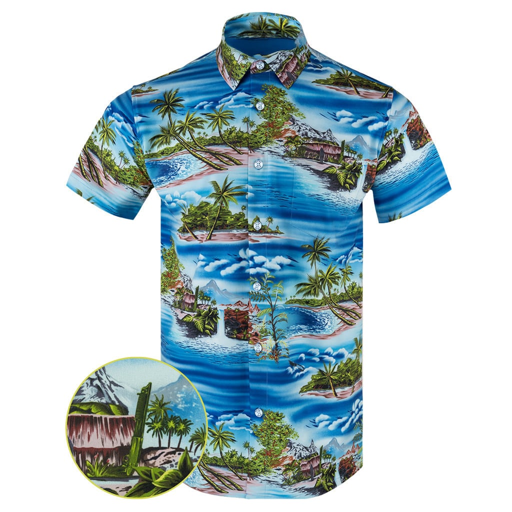 American Gangster Button Down Shirt Concealed Carry Hawaiian Shirt Gift Ideas For Husband -WearandDecor