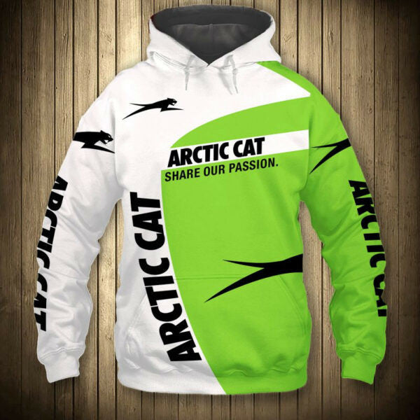 Arctic Cat Share Our Passion 6k984 Fan Gift Stylist Unisex Cartoon 3d Hoodie Zip Hoodie 1172