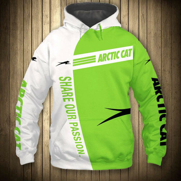 Arctic Cat Share Our Passion 6k986 Fan Gift Stylist Unisex Cartoon 3d Hoodie Zip Hoodie 867