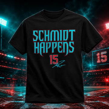 Arizona Diamondbacks Ryan Waldschmidt Schmidt Happens Graphic Shirt for Baseball Fans