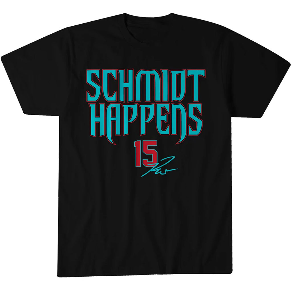 Arizona Diamondbacks Ryan Waldschmidt Schmidt Happens Graphic Shirt for Baseball Fans