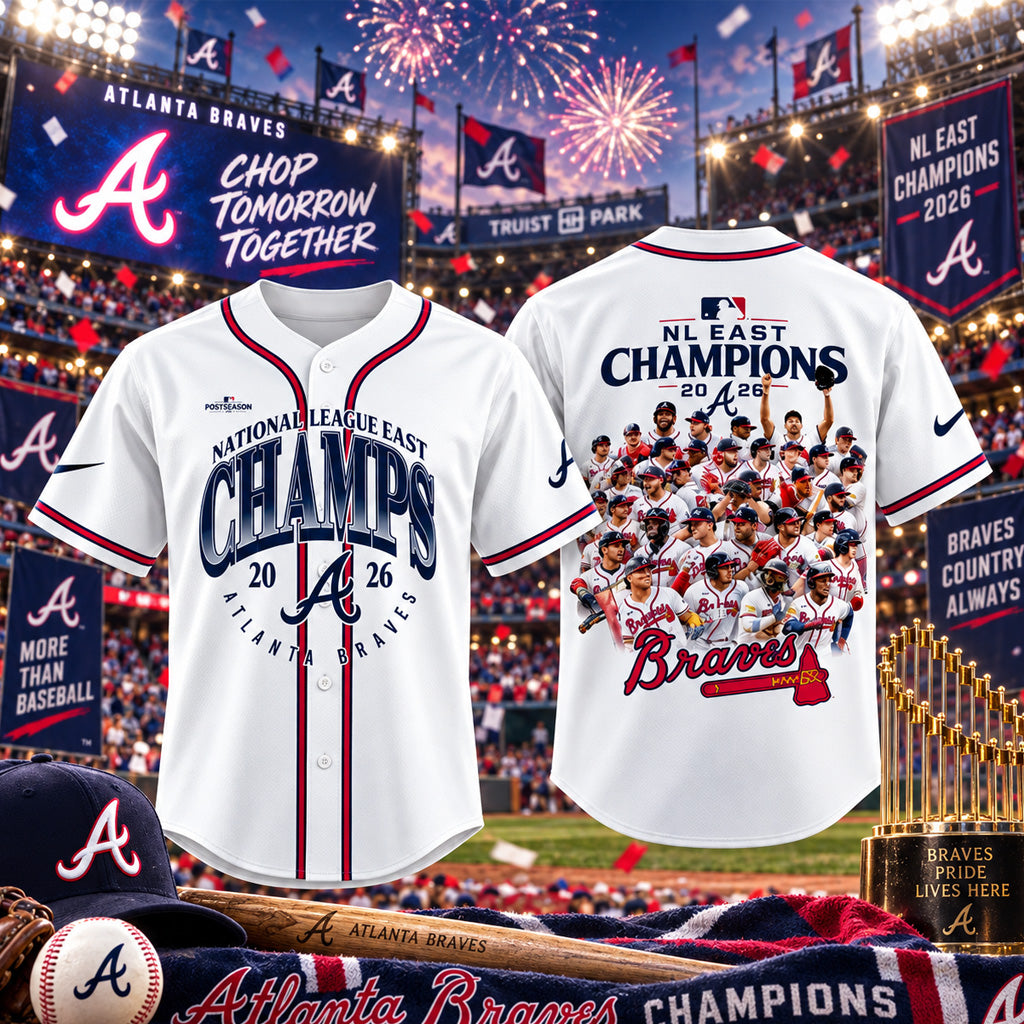 Atlanta Braves 2026 National League East Champions Baseball Jersey