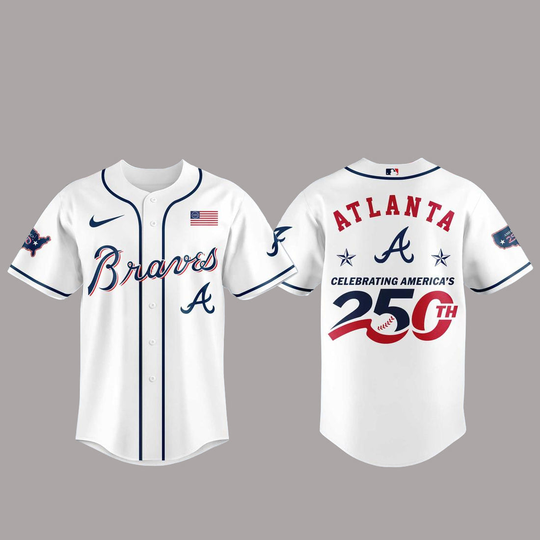 Atlanta Braves America 250th Anniversary Of USA 2026 Baseball Jersey