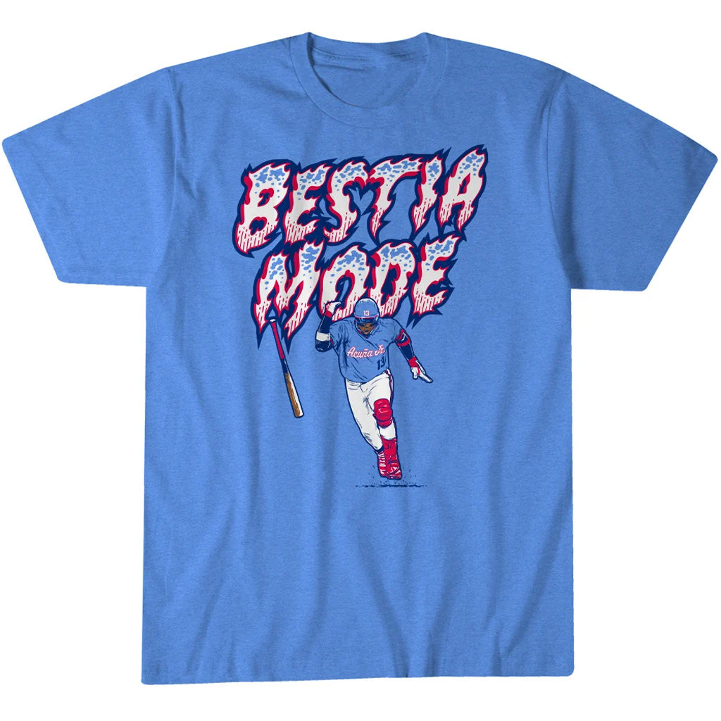 Atlanta Braves Ronald Acuña Jr Bestia Mode Graphic Shirt for Baseball Fans