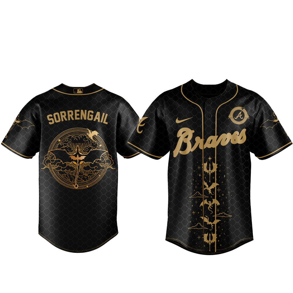 Atlanta Braves x Fourth Wing Night 2026 Baseball Jersey