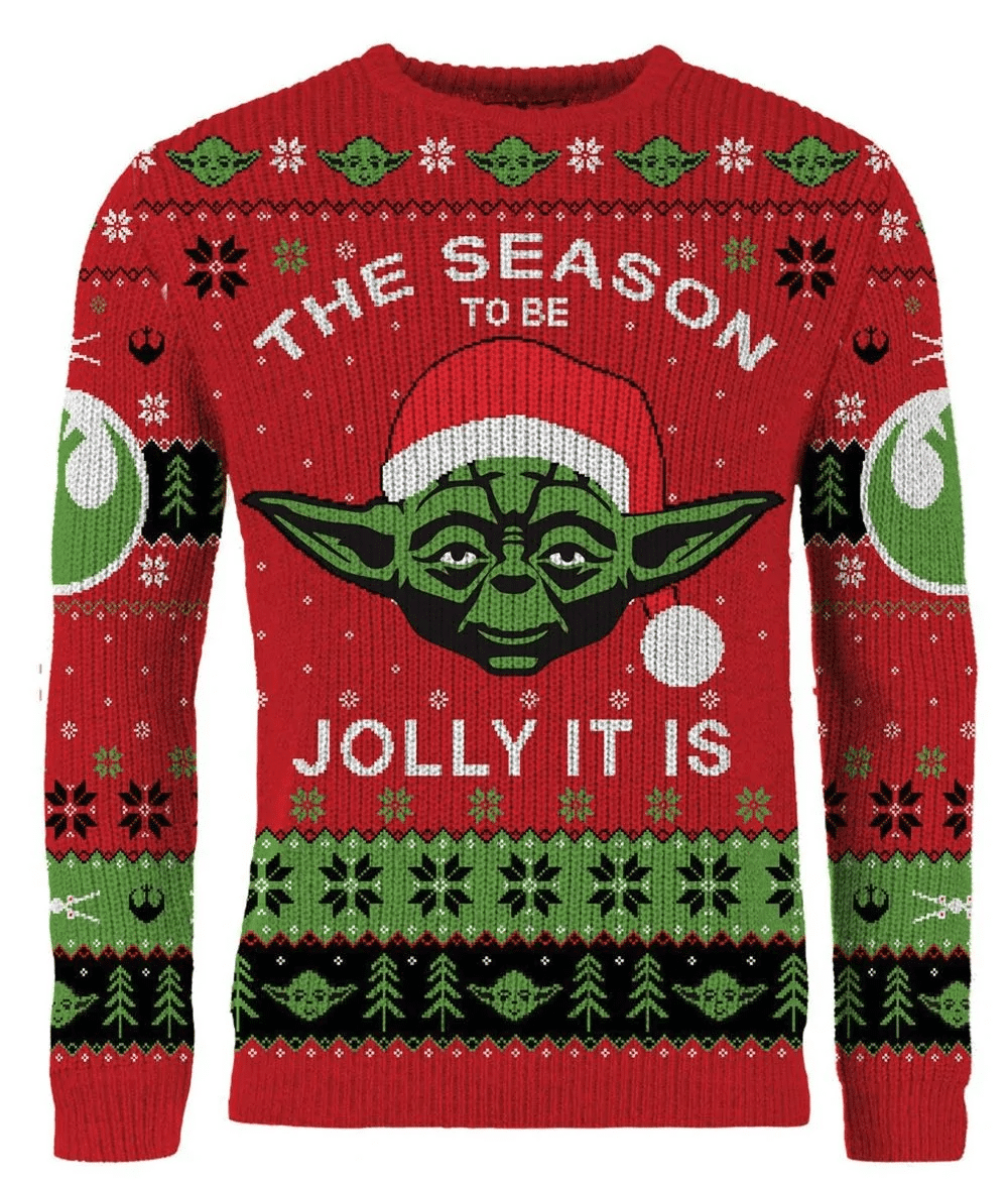 Baby Yoda The Season To Be Jolly It Is Christmas Ugly Sweater, Baby Yoda Christmas Gift, Baby Yoda Christmas Shirt
