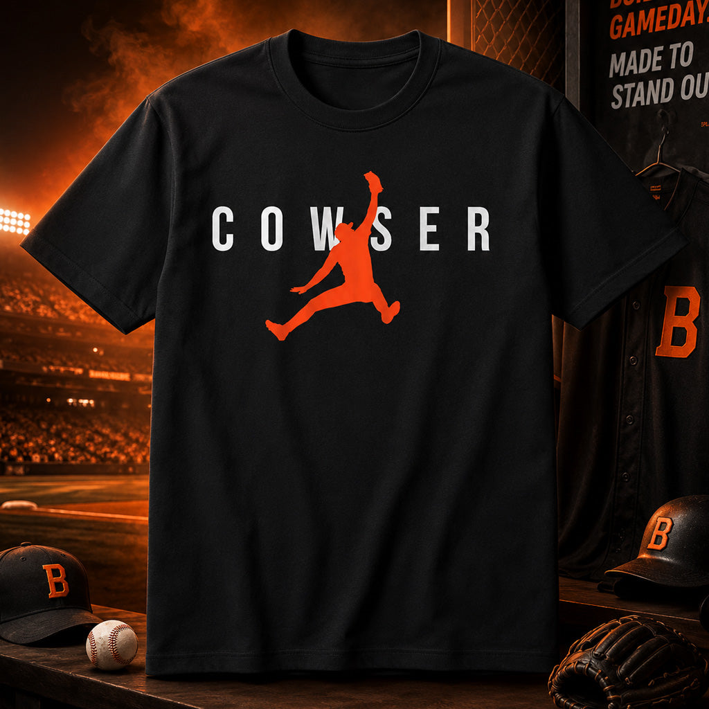 Baltimore Orioles Colton Cowser When Cows Fly Graphic Shirt for Baseball Fans