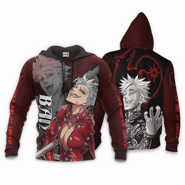 Ban Anime Manga Seven Deadly Sins Fox's Sin Of Greed For Men And Women 3d Hoodie Zip Hoodie