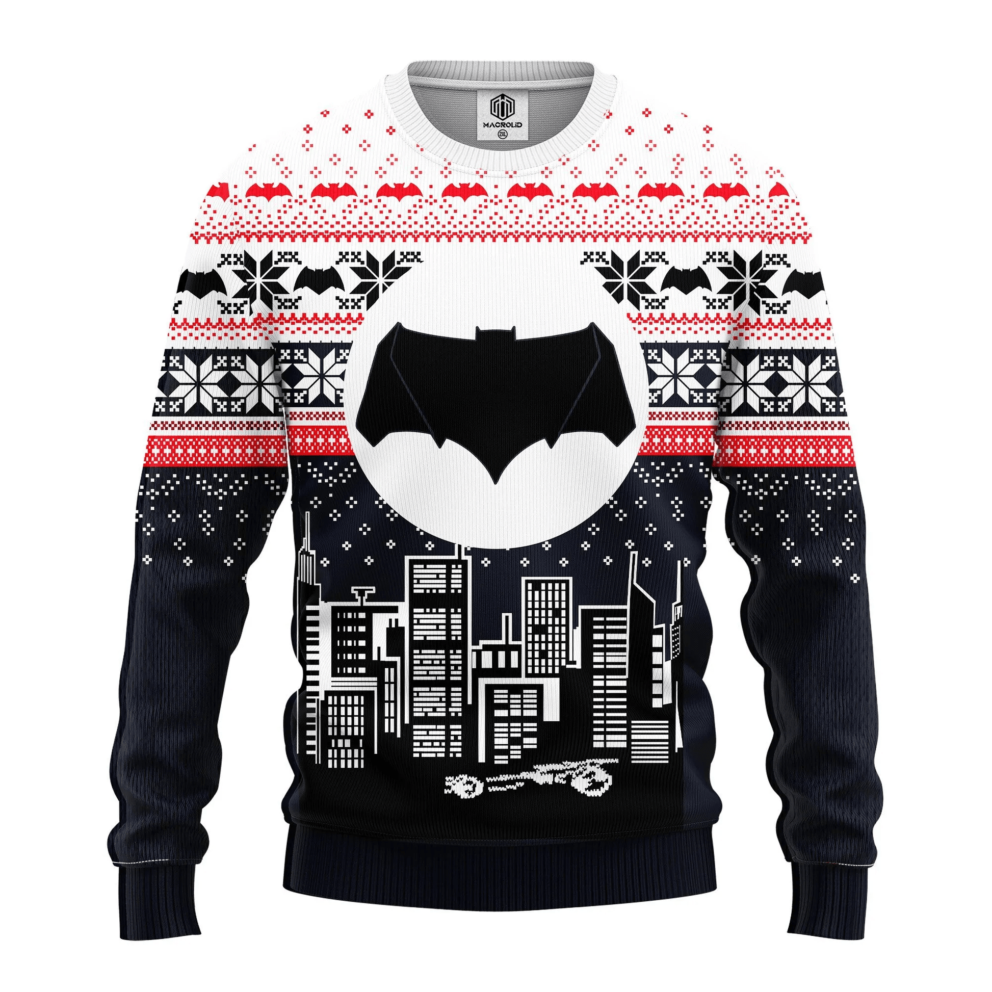 Batman Dc Comics Logo Ugly Christmas Sweater 343