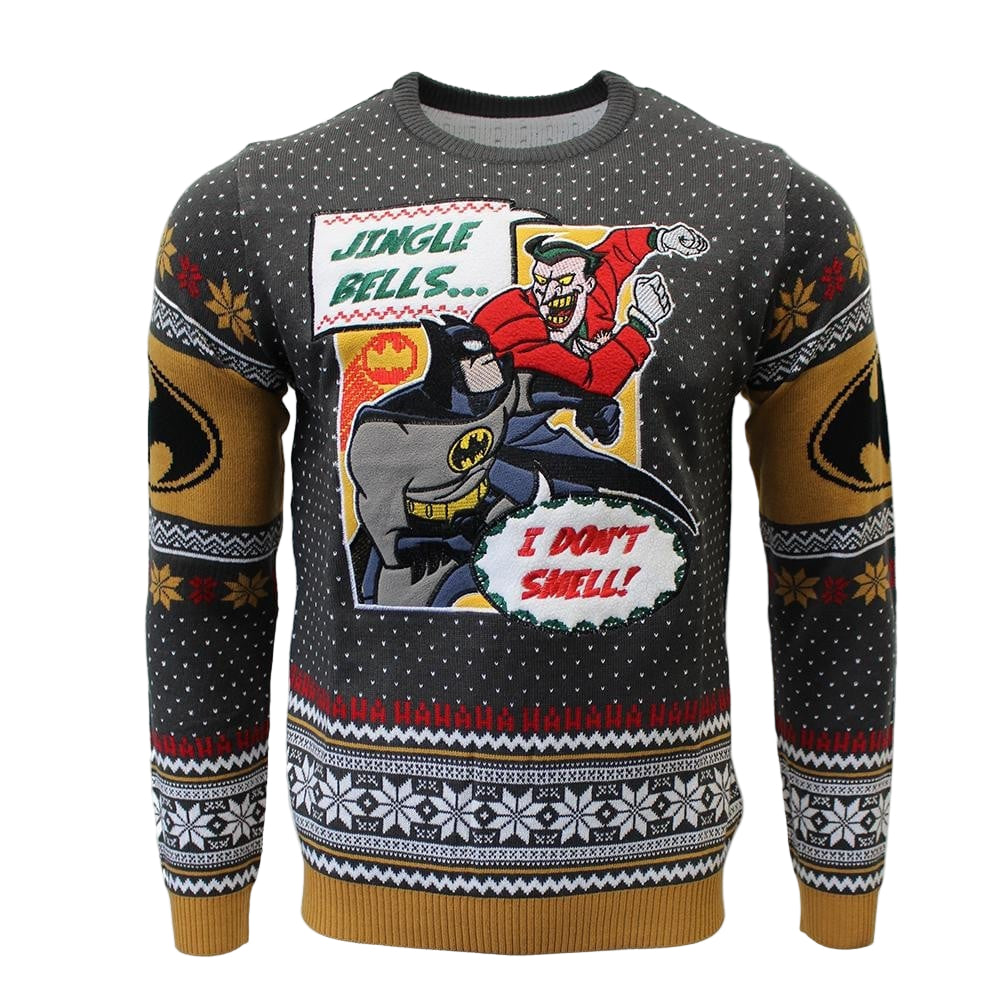 Batman Jingle Bells Knitted Uglyv Sweater