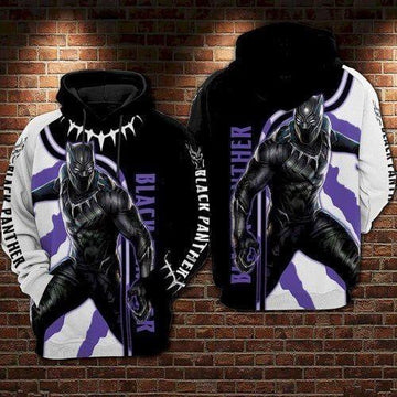Black Panther Hoodie Marvel 3d Hoodie Zip Hoodie